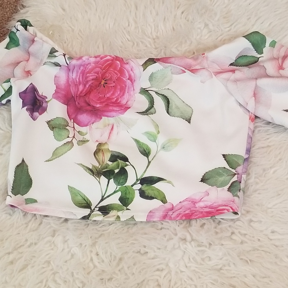 Floral crop top